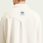 Late Checkout Men's Raw Edge Western Shirt in White