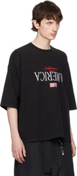 WILLY CHAVARRIA Black 'Welcome To America' Buffalo T-shirt