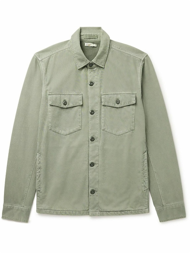 Photo: Faherty - Cotton-Jersey Shirt Jacket - Green