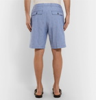 Altea - Dumbo Slub Linen-Blend Shorts - Blue