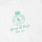 Sporty & Rich Crown T-Shirt in White/Kelly Green