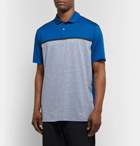 Nike Golf - Tiger Woods Vapor Striped Dri-FIT Polo Shirt - Blue