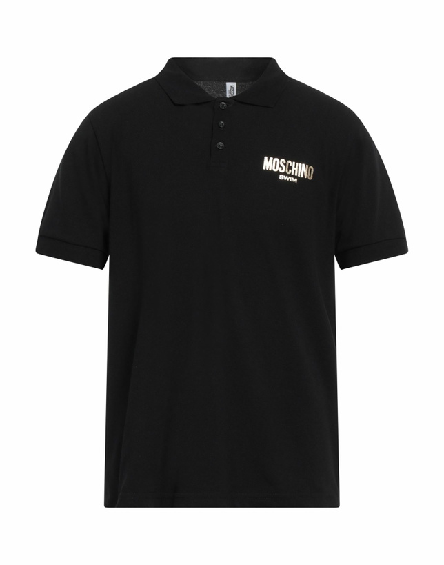 Photo: Moschino Swim Mens Polo shirt in Black