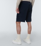Zegna Drawstring cotton track shorts