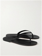 Brioni - Leather Flip Flops - Black