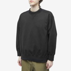 Sacai Men's S Logo Split Seam Crew Sweat in Black