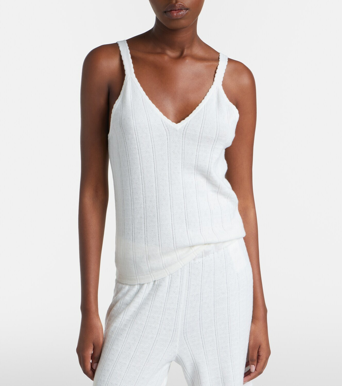 Lisa Yang Suni cotton and cashmere tank top