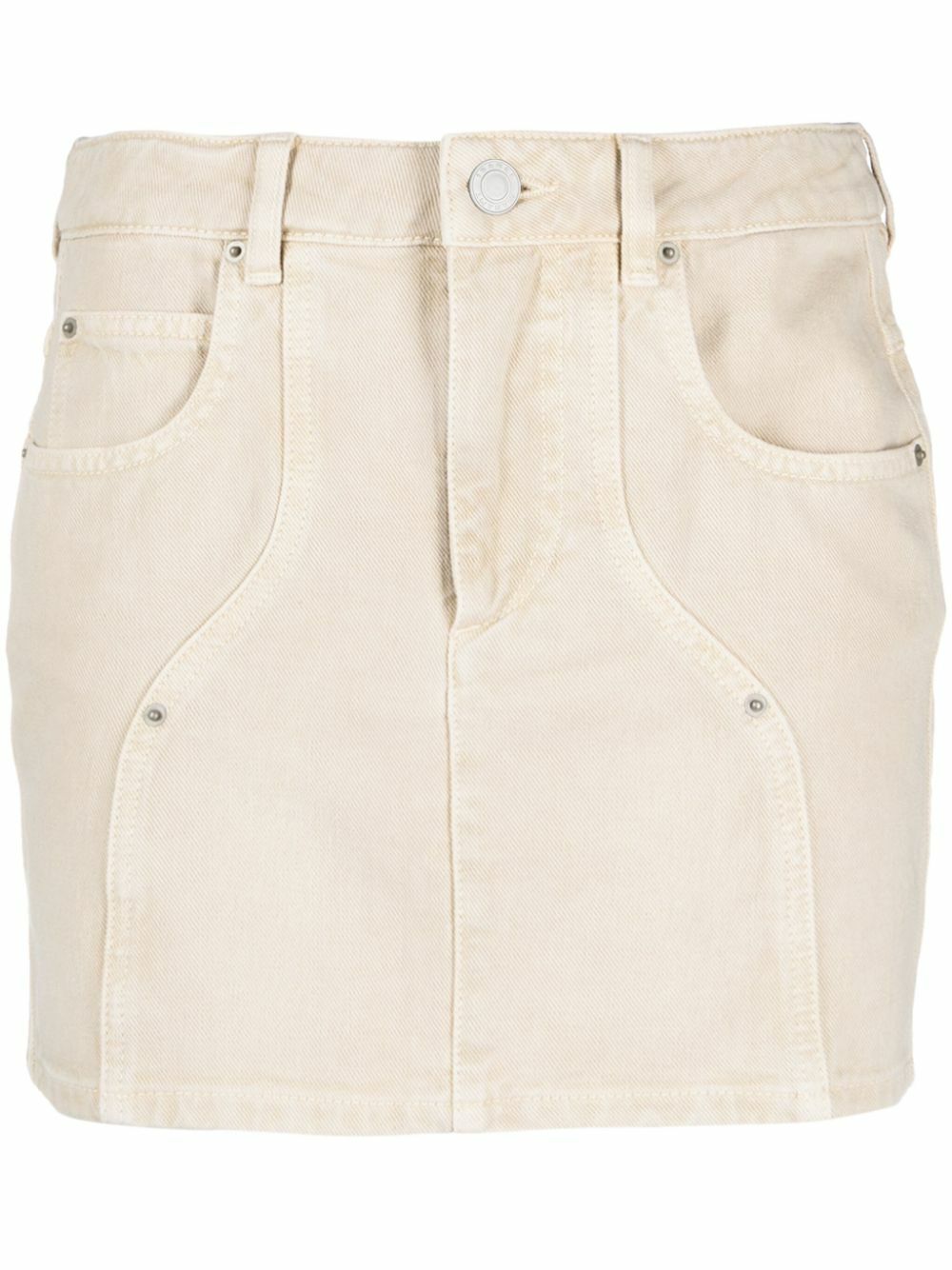 Marant Etoile Beige Viscose Mini Skirt main image 1