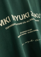 Mki Miyuki Zoku Logo-print Cotton T-shirt Green