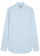 Canali Linen Shirt Blue
