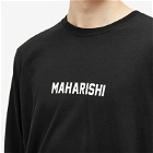 Maharishi Men's Long Sleeve Woodblock Dragon T-Shirt in Black