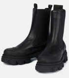 Ganni - Leather Chelsea boots