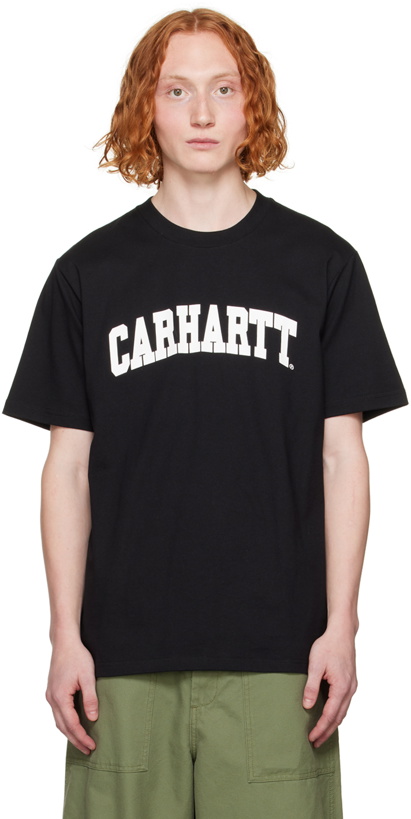 Photo: Carhartt Work In Progress Black University Script T-Shirt