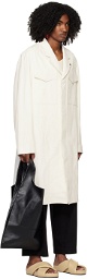 Jil Sander Off-White Flap Pocket Coat