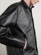 Sacai - Layered Leather Blouson Jacket - Black