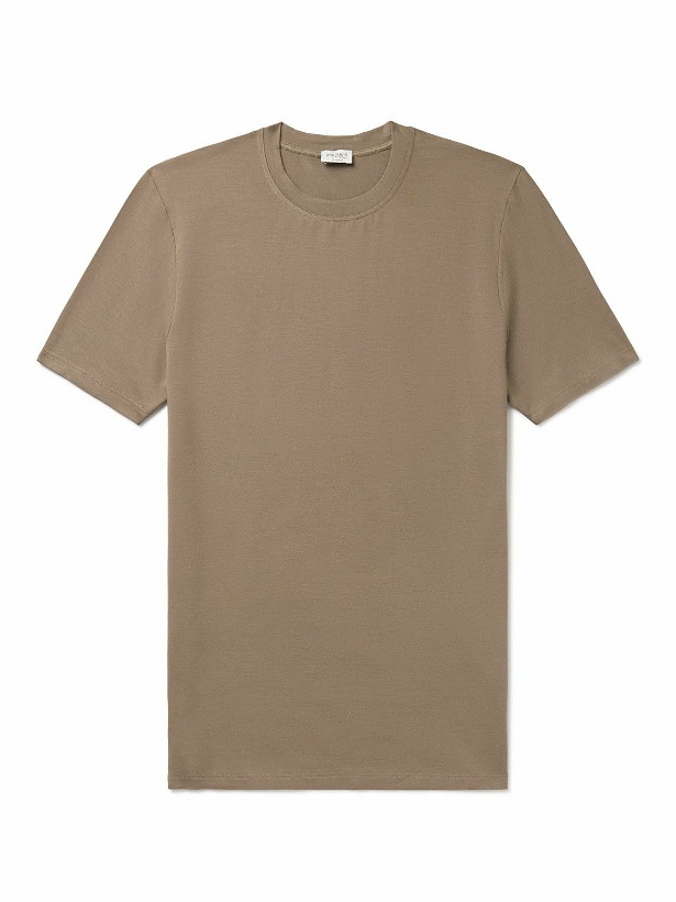 Photo: Zimmerli - Pureness Stretch-TENCEL™ Modal T-shirt - Brown