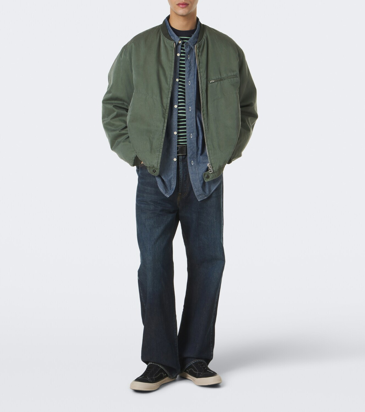 Visvim Langer cotton and silk chambray shirt