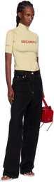 Pushbutton Black Straight Jeans