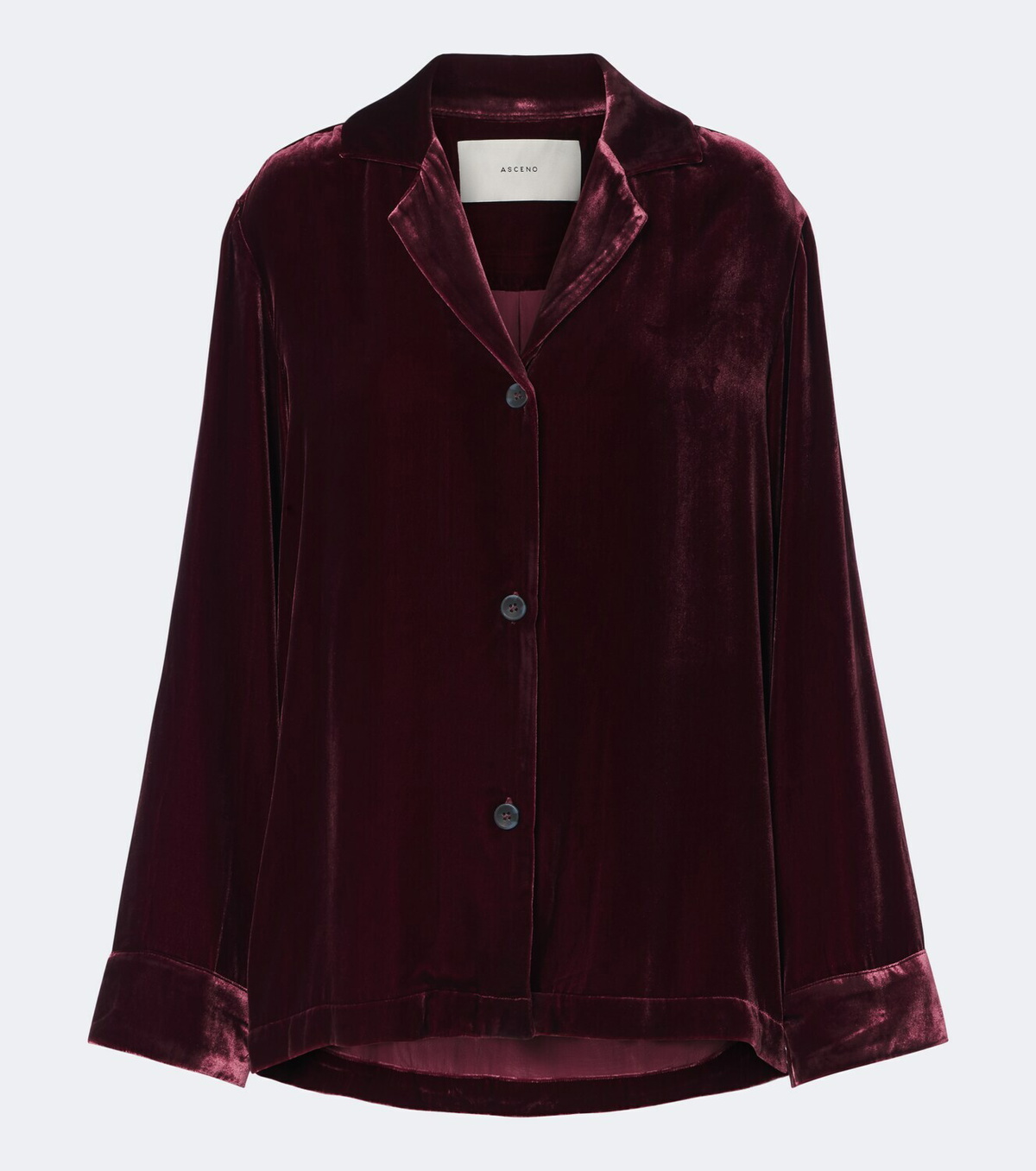 Asceno Calabasas velvet shirt