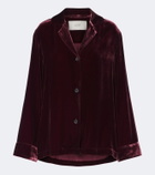 Asceno Calabasas velvet shirt