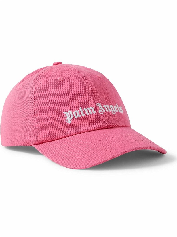 Photo: Palm Angels - Logo-Embroidered Cotton-Twill Baseball Cap