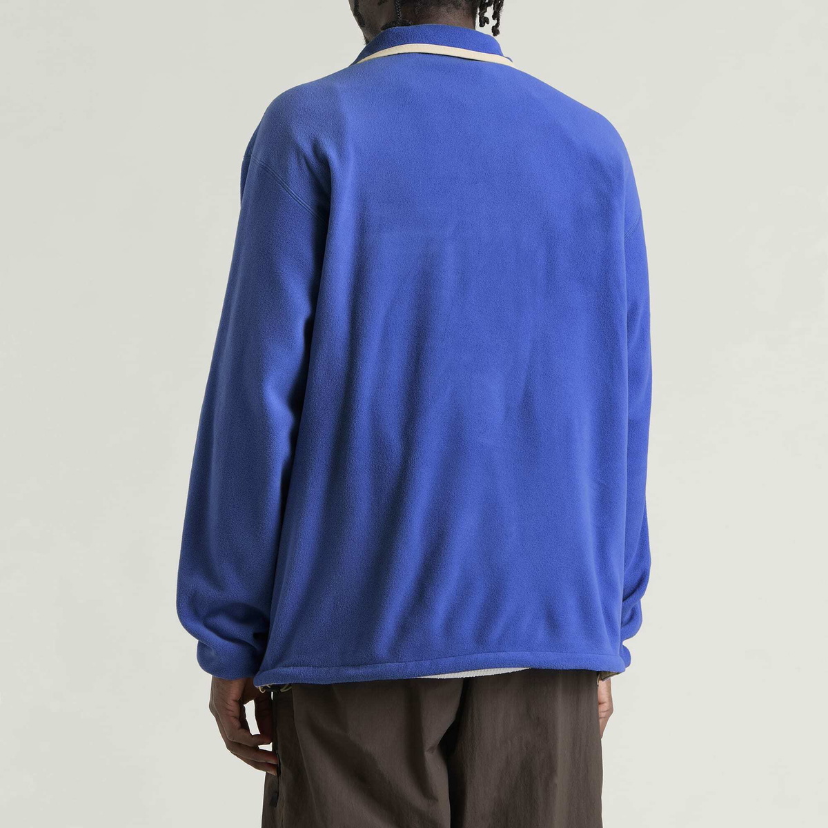 NANGA Men's Air Warm Fleece Pullover in Blue
