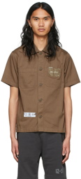 Izzue Brown Cotton Shirt