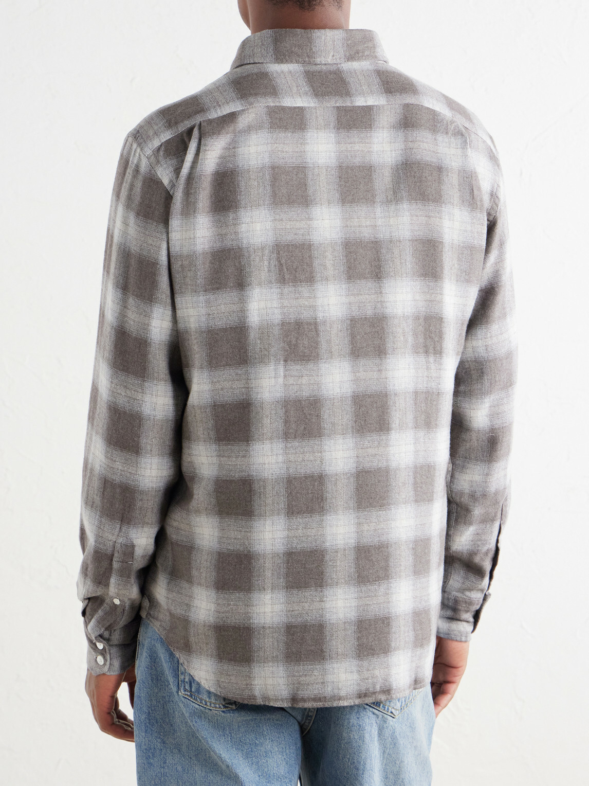 Hartford - Paul Checked Cotton and Lyocell-Blend Flannel Shirt - Brown