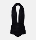 Adriana Degreas Draped halterneck swimsuit
