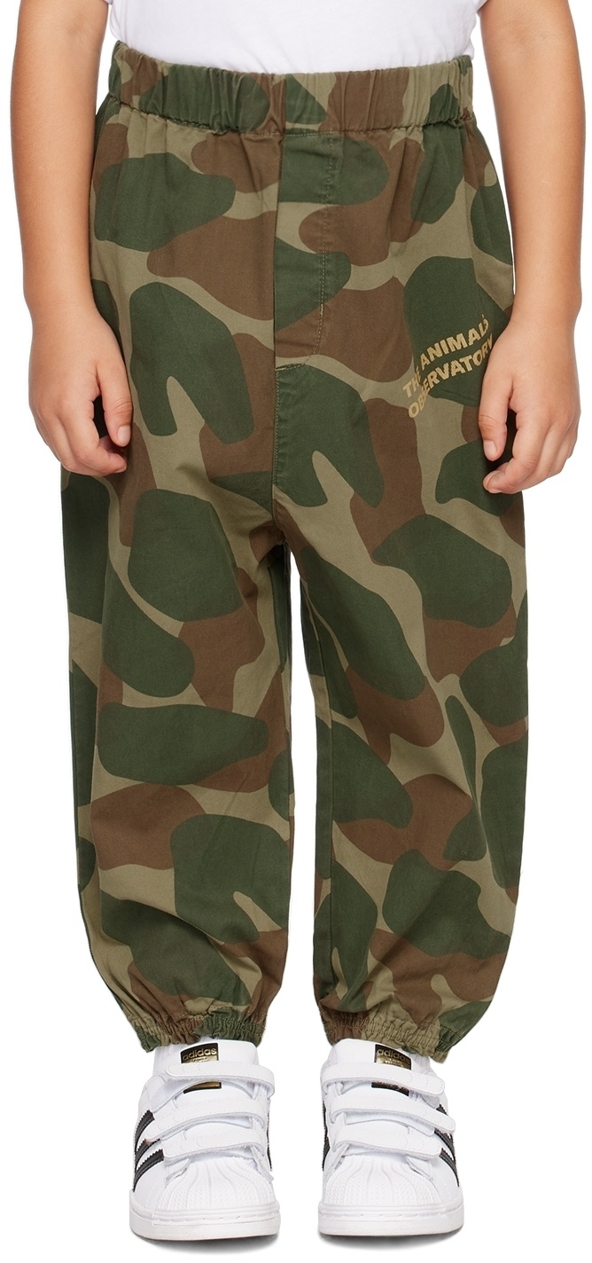 The Animals Observatory Kids Green Elephant Trousers