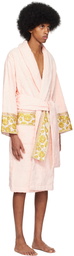 Versace Underwear Pink & Gold 'I Heart Baroque' Robe