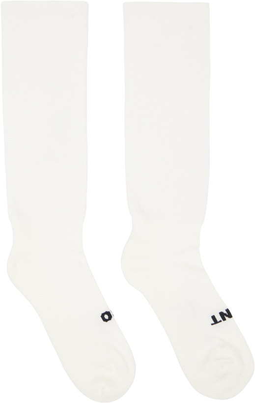 Photo: Rick Owens Off-White Temple 'So Cunt' Socks