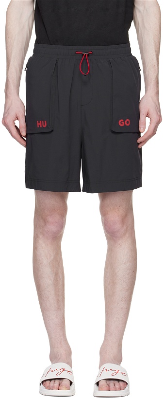 Photo: Hugo Black Drawstring Shorts