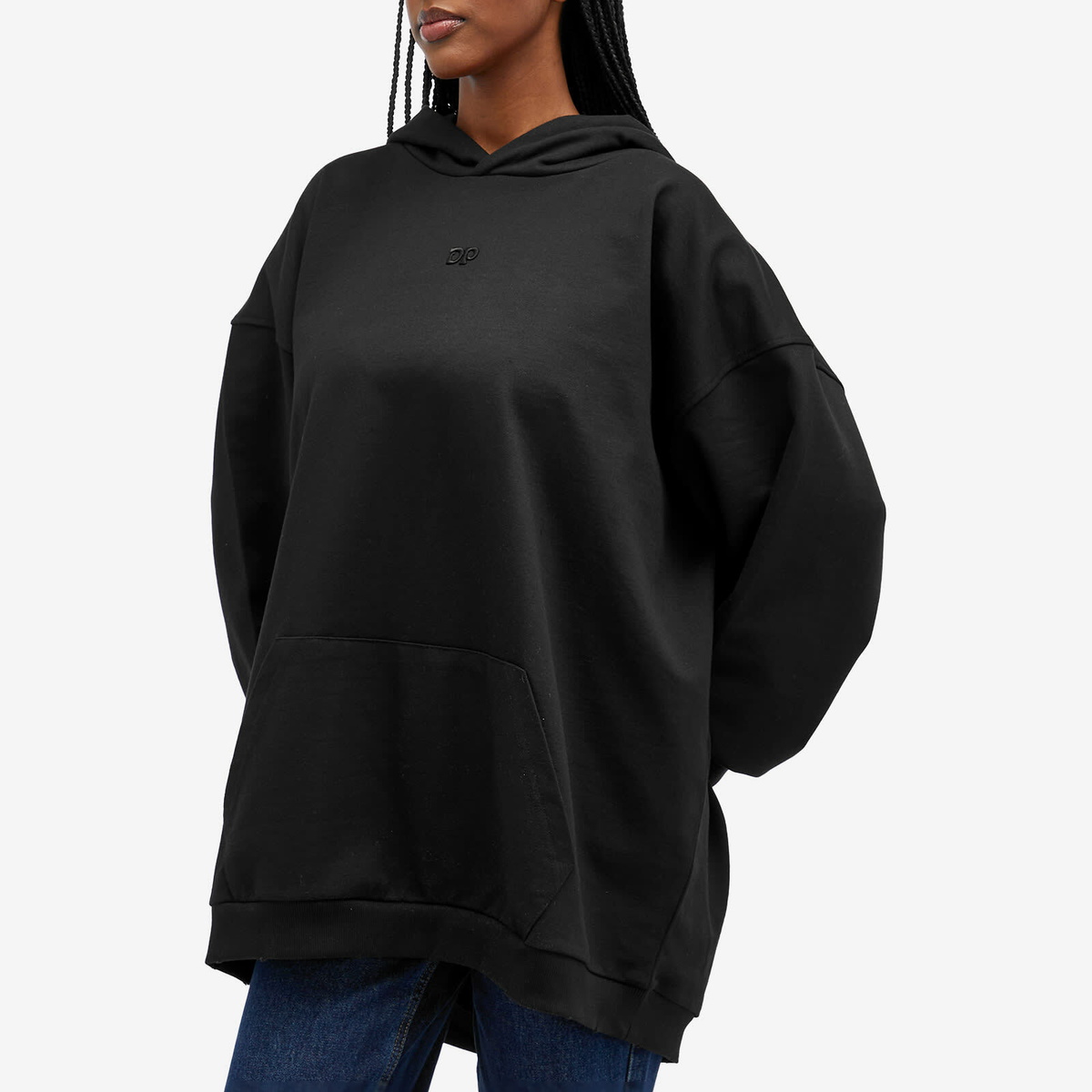 Daily Paper Women's Sammy Oversized Hoodie in Black