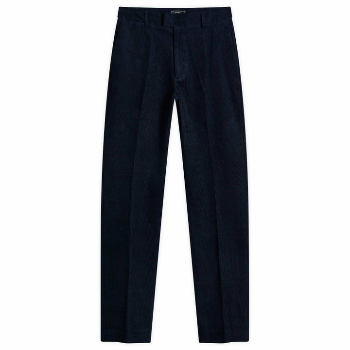 Photo: Percival Men's Tailored Corduroy Trousers in Blue
