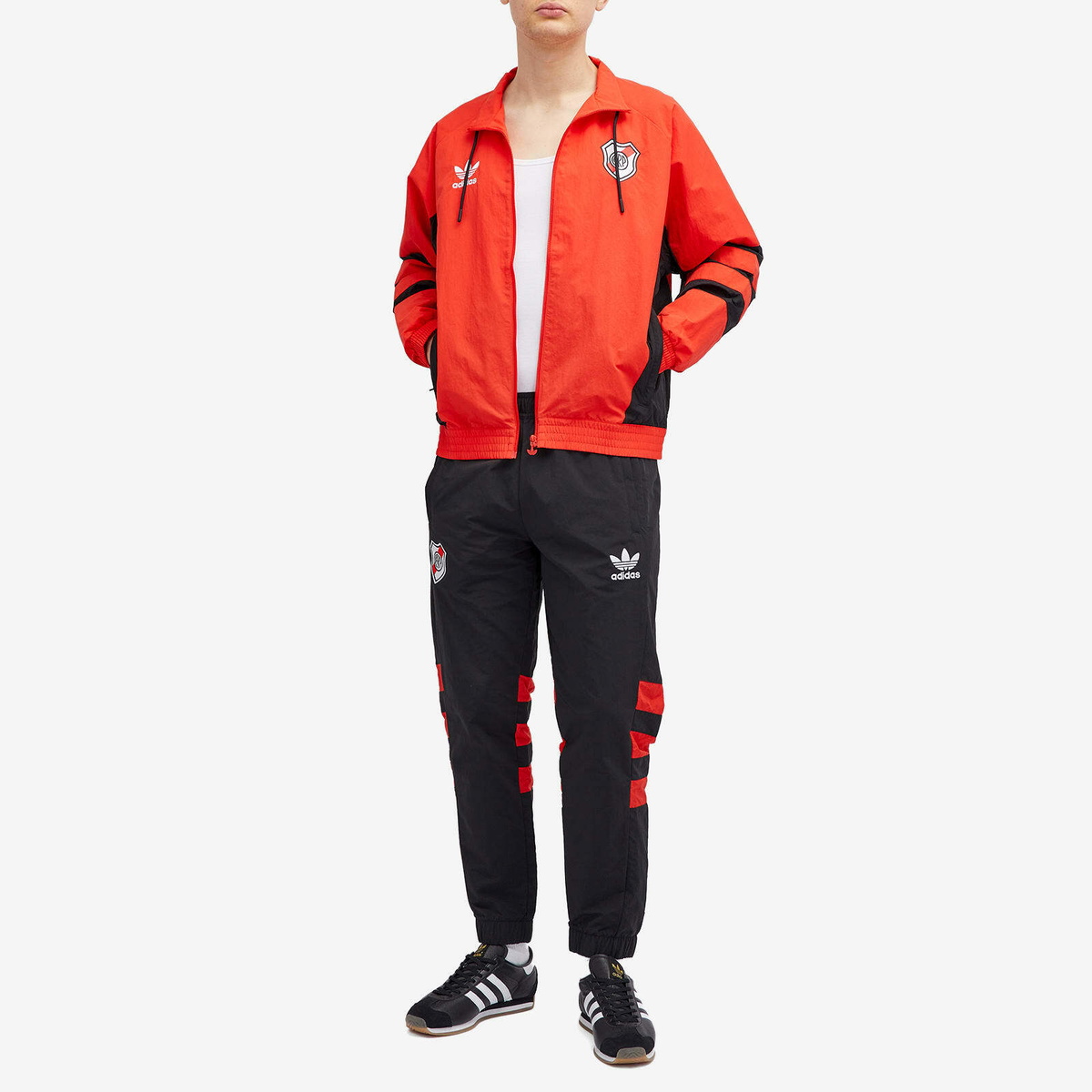 Adidas Men's River Plate 94' Track Top in Red/Black