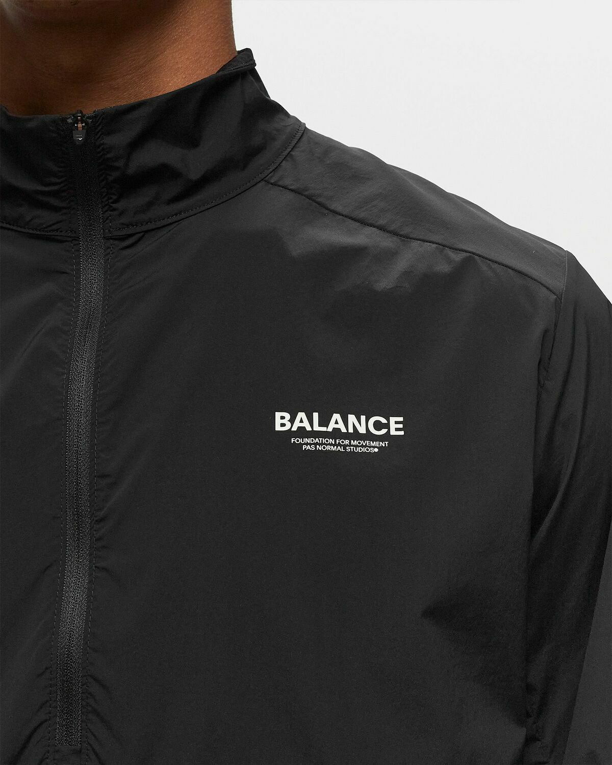 Pas Normal Studios Balance Half Zip Jacket Black Windbreaker Pas