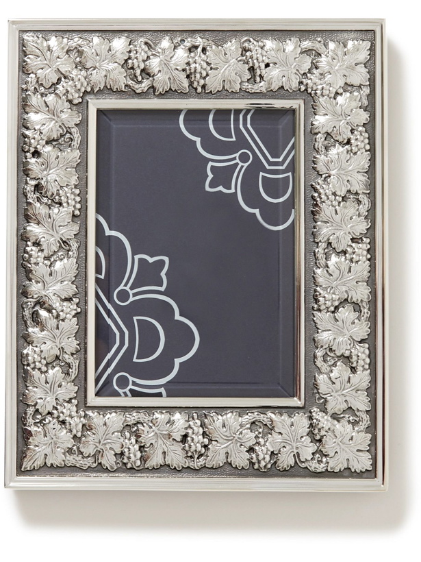 Photo: BUCCELLATI - Double Linenfold Silver Photo Frame, 6 x 4""