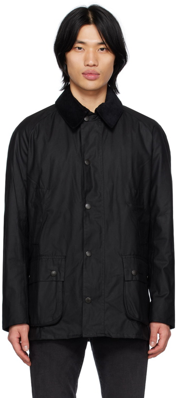 Photo: Barbour Black Ashby Wax Jacket