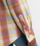 God's True Cashmere Rose Blume cashmere shirt with sunstone