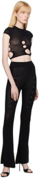 Rui Black Cutout T-Shirt