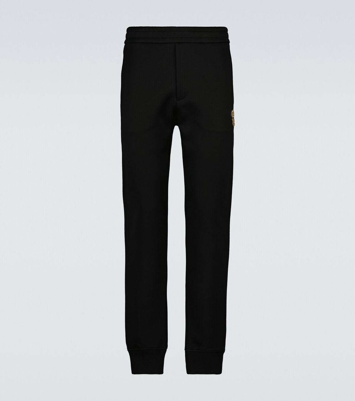 Alexander McQueen Crystal skull cotton sweatpants