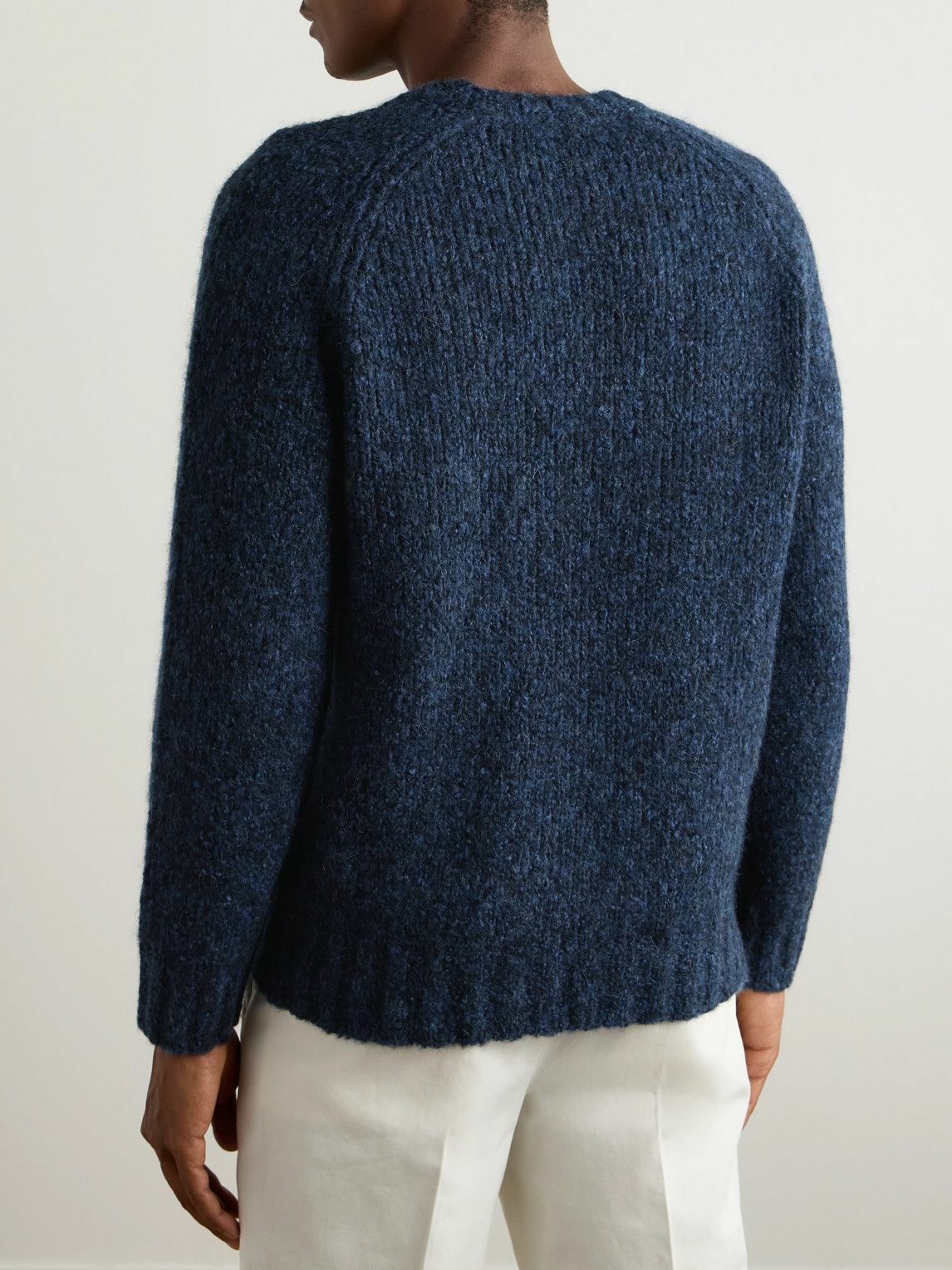 Brunello Cucinelli - Alpaca-blend sweater - Blue Brunello Cucinelli