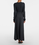 Lisa Yang Adrienne cotton and cashmere midi skirt