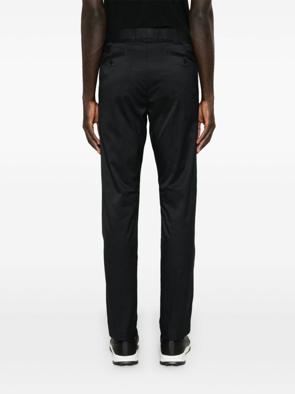 RLX Ralph Lauren Black Twill Slim-Fit Trousers