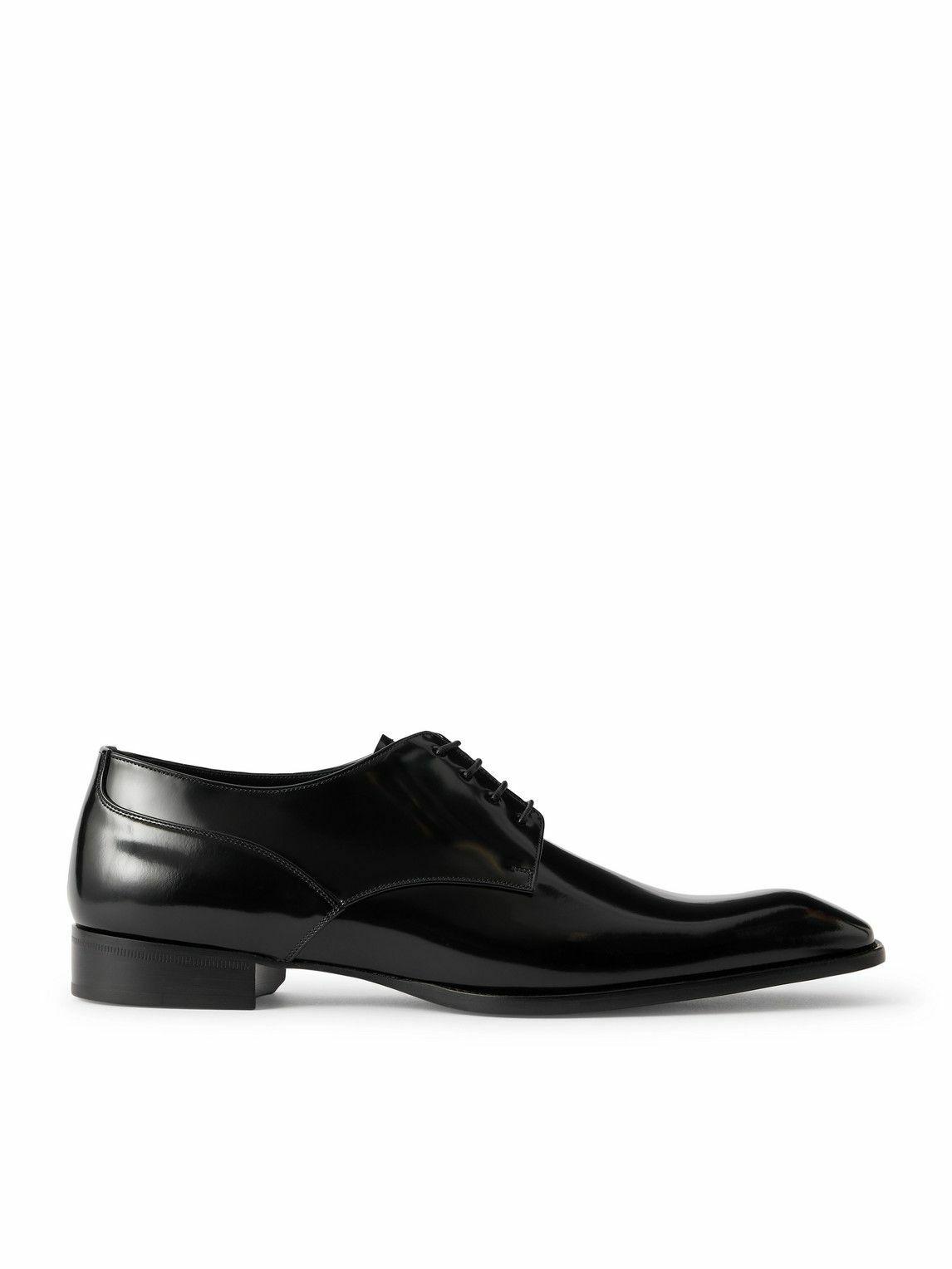 SAINT LAURENT - Teddy Leather Derby Shoes - Black Saint Laurent