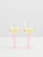 Maison Balzac Clear Palmier Wine Glasses Set