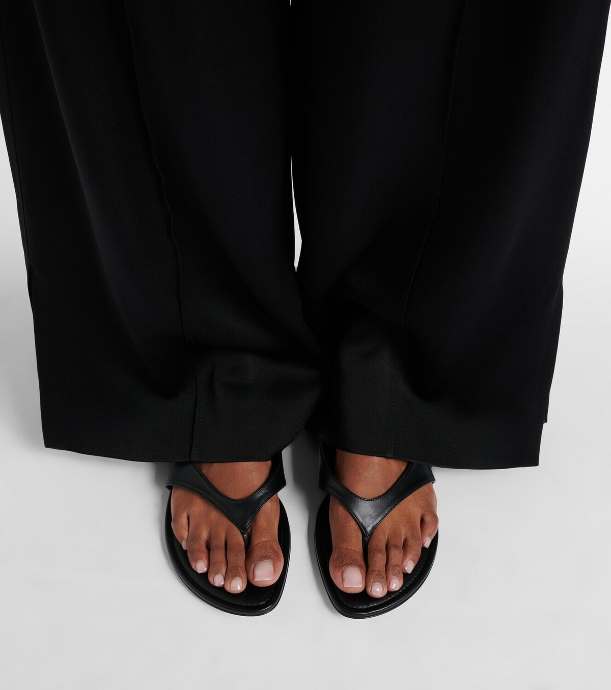 Herbert Levine Sun-kissed leather thong sandals