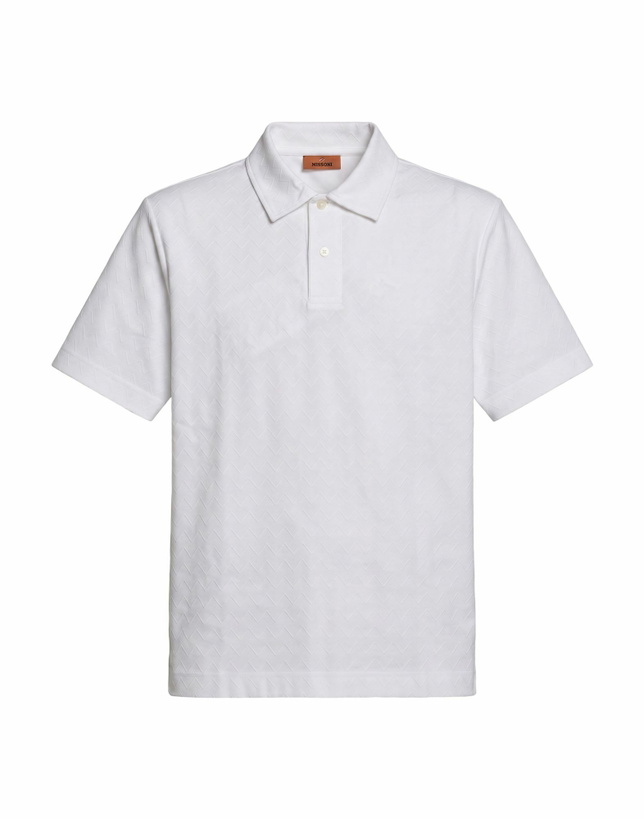 Photo: Missoni Mens Polo shirt in Off white