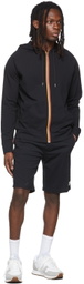 Paul Smith Black Jersey Tape Zip Hoodie